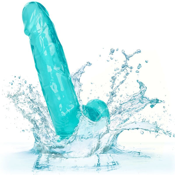 Calexotics size queen dildo azul 15.3 cm