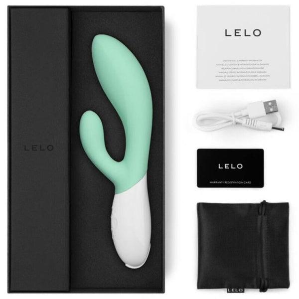 Ina 3 verde vibrador rabbit lujo verde agua