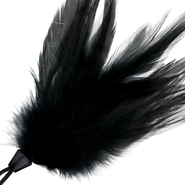 Pluma estimuladora negro 17 cm