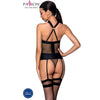 Passion amanda corset cuero ecologico l xl