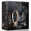 Plug anal Cocktail con control remoto negro