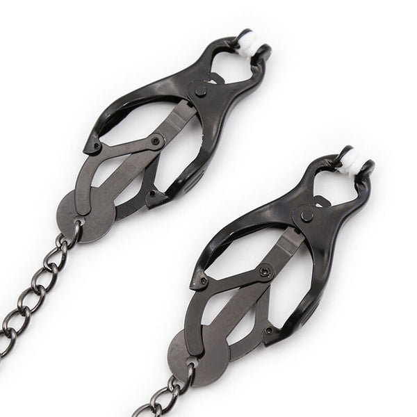 Ohmama pinzas pezones japoneas con cadena negra