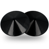 Coquette cubre pezones metal circulos negros