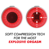 Jamyjob rocket masturbador tecnología soft compression y vibración