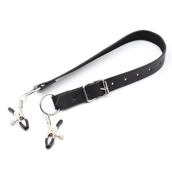 Ohmama pinzas clítoris con correas piernas