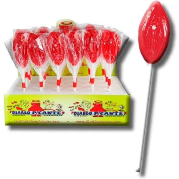 Diablo piruleta labios de gominola