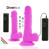 Diversia dildo realístico flexible con vibración lila 20.5 cm o 4.2 cm