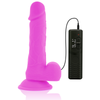 Diversia dildo realístico flexible con vibración lila 20.5 cm o 4.2 cm