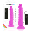 Diversia dildo realístico flexible con vibración lila 21 cm o 4.9 cm