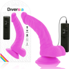 Diversia dildo realístico flexible con vibración lila 21.5 cm o 4.5 cm