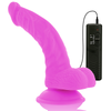 Diversia dildo realístico flexible con vibración lila 21.5 cm o 4.5 cm
