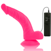 Diversia dildo realístico flexible con vibración rosa 21.5 cm o 4.5 cm