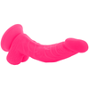 Diversia dildo realístico flexible con vibración rosa 21.5 cm o 4.5 cm