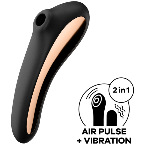 Satisfyer dual kiss estimulador clítoris negro