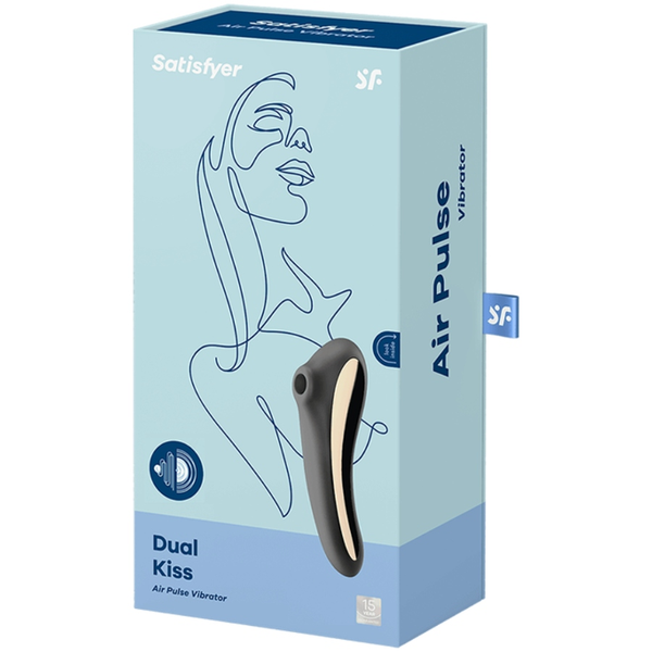 Satisfyer dual kiss estimulador clítoris negro