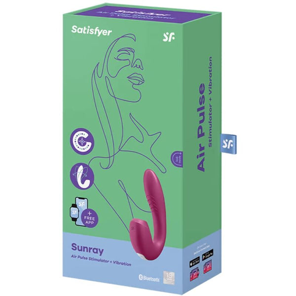 Sunray estimulador y vibrador app rojo
