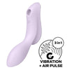 Vibrador morado satisfyer curvy trinity 2 estimulador y