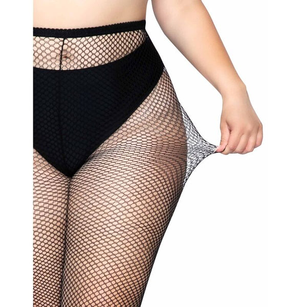 Leg medias en red talla grande