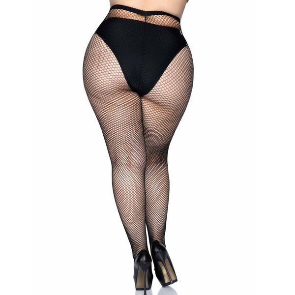 Leg medias en red talla grande
