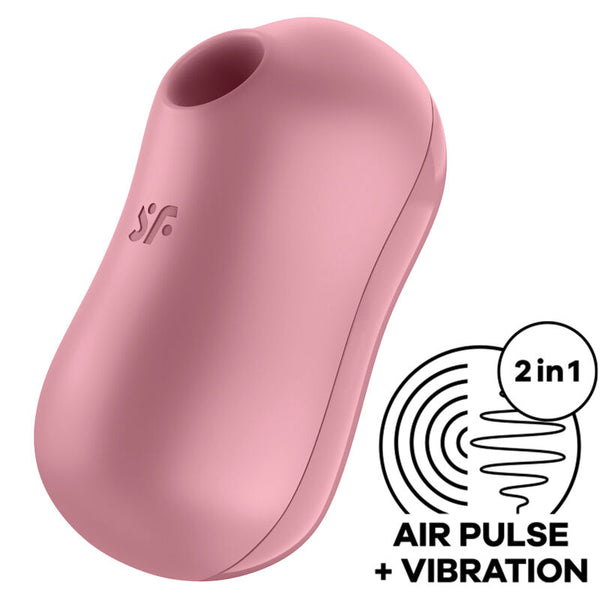 Vibrador rosa satisfyer cotton candy estimulador y