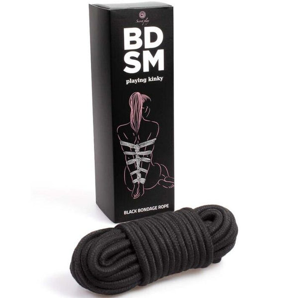 Secretplay cuerda bondage negra bdsm collection