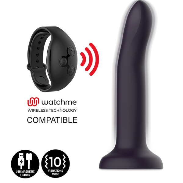 Mythology duman mystic dildo s vibrador compatible con watchme tecnología inalámbrica