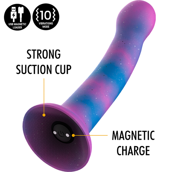 Dion galactic dildo s vibrador compatible con watchme tecnología inalámbrica