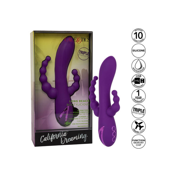 Vibrador rabbit Long Beach morado