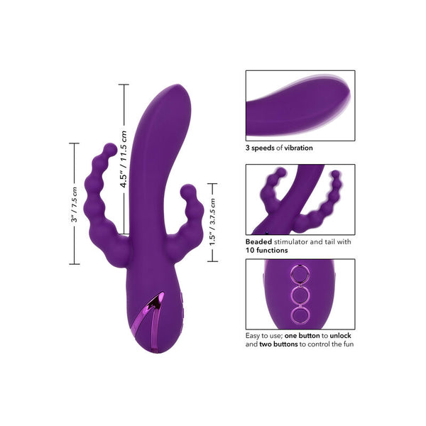 Vibrador rabbit Long Beach morado
