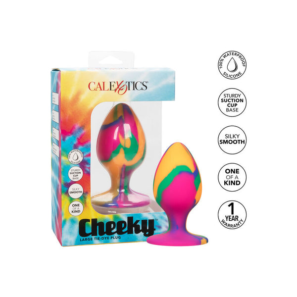 Calexotics cheeky large tie dye plug anal