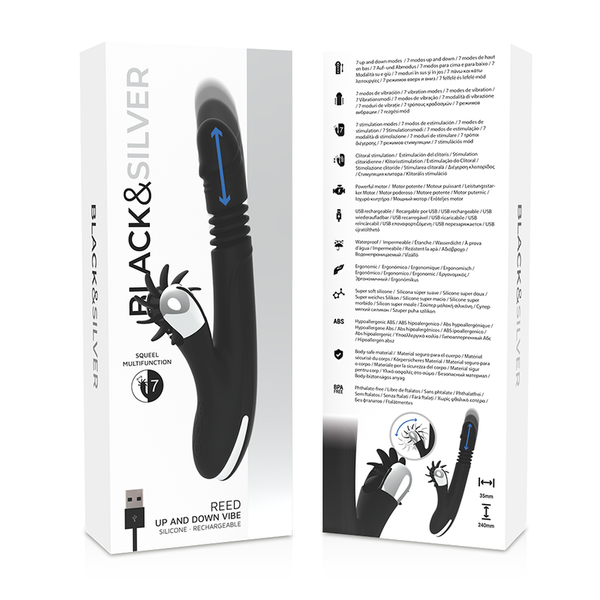 Vibrador rabbit Reed con movimiento arriba y abajo