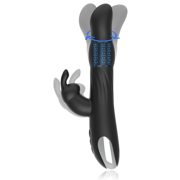 Vibrador rabbit rotador Moebius compatible con WatchMe