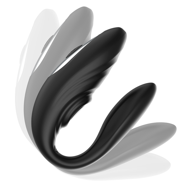 Vibrador para parejas Brilly Glam con pulsación y control remoto
