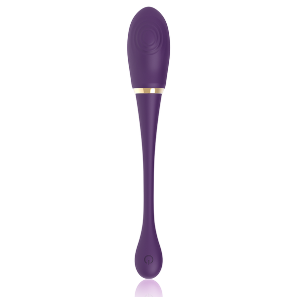 Vibrador doble para parejas Treasure Merlin con control remoto