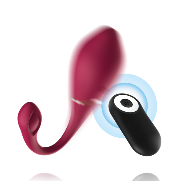 Huevo vibrador de silicona con control remoto