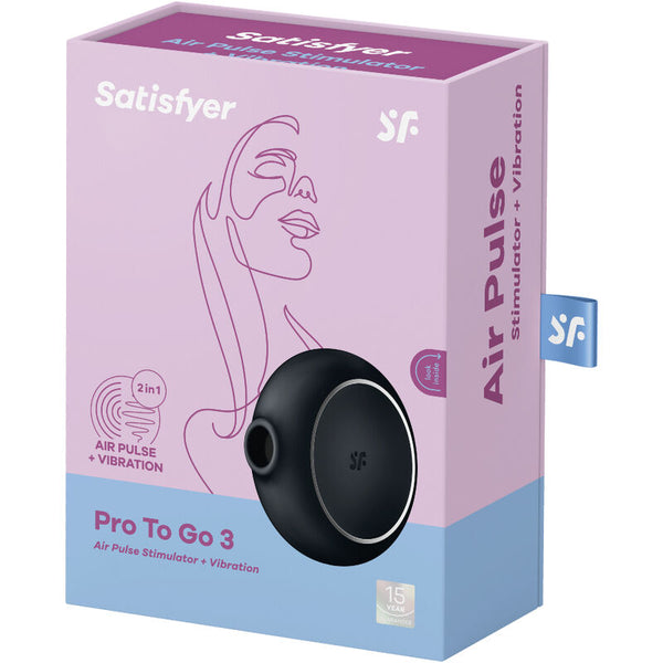 Vibrador doble azul satisfyer pro to go 3 estimulador y