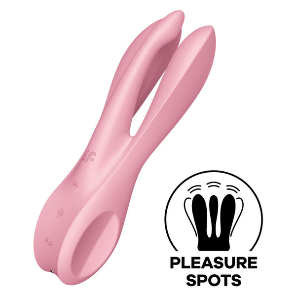 Threesome 1 vibrador rosa