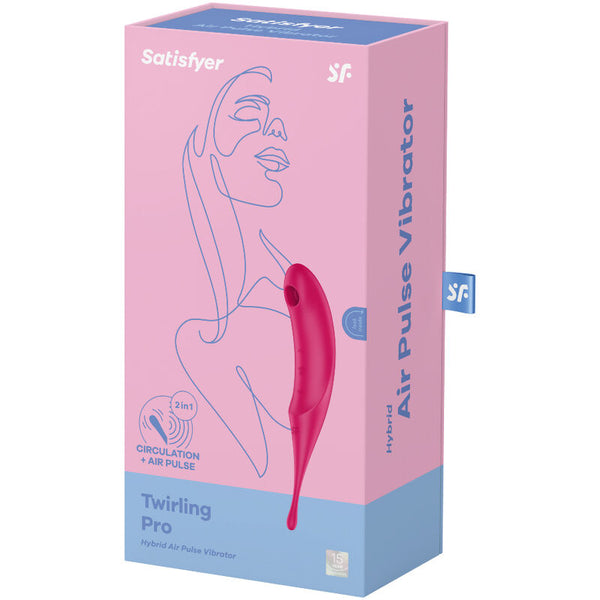 Vibrador azul satisfyer twirling pro estimulador y