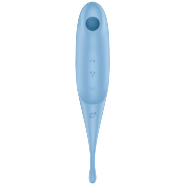 Vibrador azul satisfyer twirling pro estimulador y
