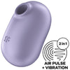 Vibrador doble morado satisfyer pro to go 2 estimulador y