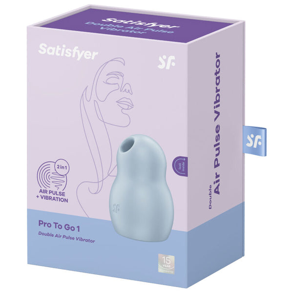 Vibrador doble azul satisfyer pro to go 1 estimulador y