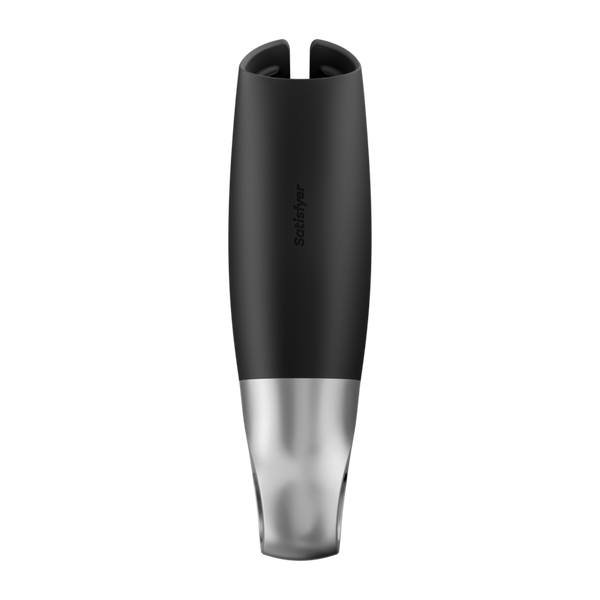 Satisfyer power masturbador negro y plata