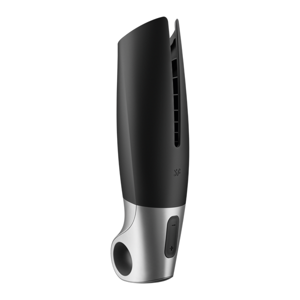 Satisfyer power masturbador negro y plata