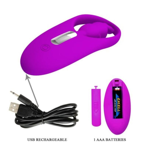 Wild rabbit estimulador para braguita con control remoto lila