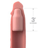Funda para el pene Pipedreams 22,86 cm con plug de 7,62 cm tono piel