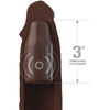 Funda para el pene Pipedreams 22,86 cm con plug de 7,62 cm y control remoto marrón