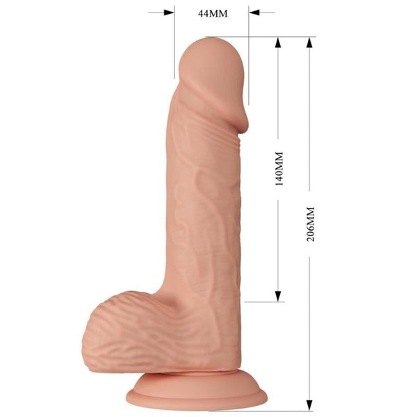 Baile beautiful encounter catoblepas dildo realístico flexible 20.6 cm natural