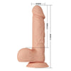 Baile beautiful encounter bahamut dildo realístico flexible 21.8 cm natural