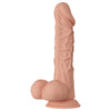 Baile beautiful encounter buraq dildo realístico flexible 24 cm natural