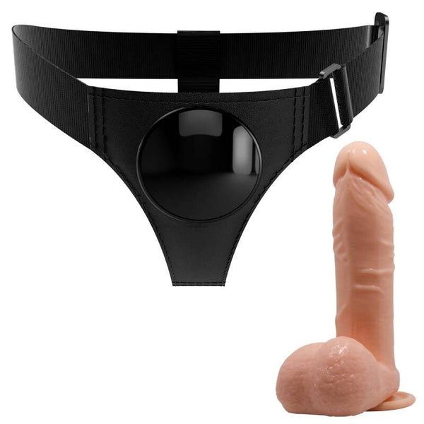Pretty briefs arnés universal con dildo tom 20 cm natural